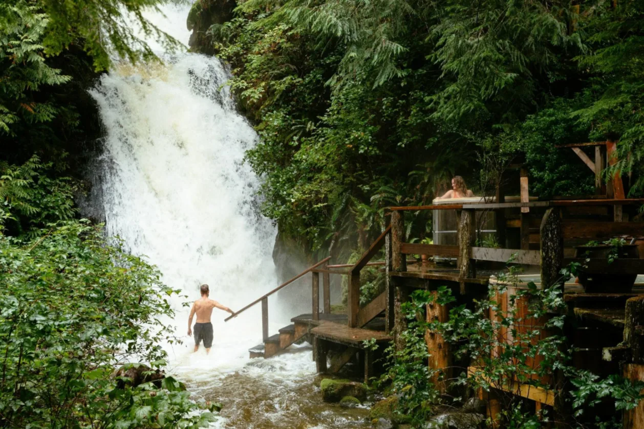 nimmo bay wellness waterfall